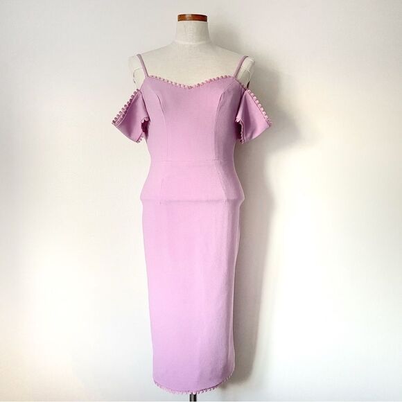 Dress The Population Lilac Off the Shoulder Mini Dress NWOT size Small - Picture 2 of 9